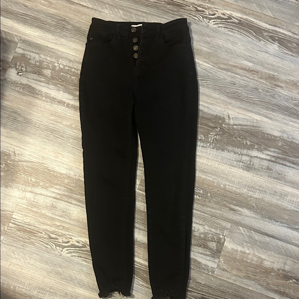 KanCan Women's High Rise Black Jeans
